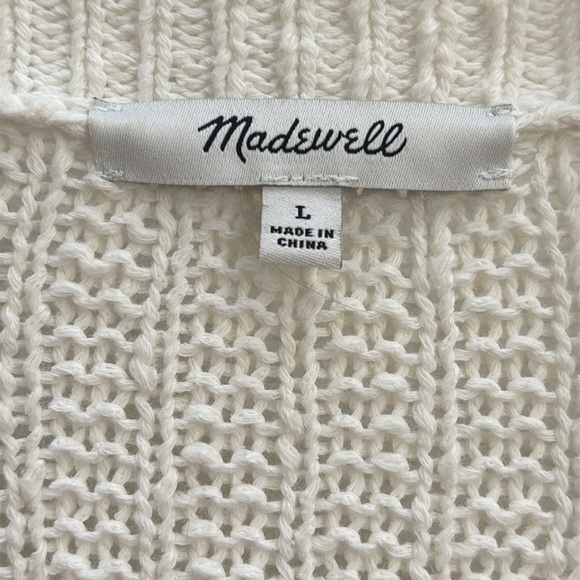 Madewell | Bobble cardigan sweater in bright Ivory - Picture 6 of 12